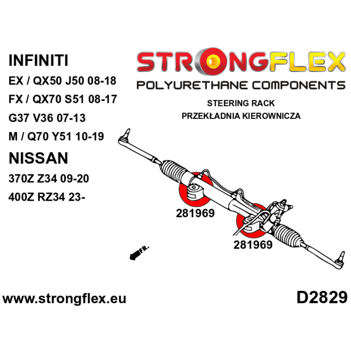 281969B: Tuleja przekładni kierowniczej Strongflex