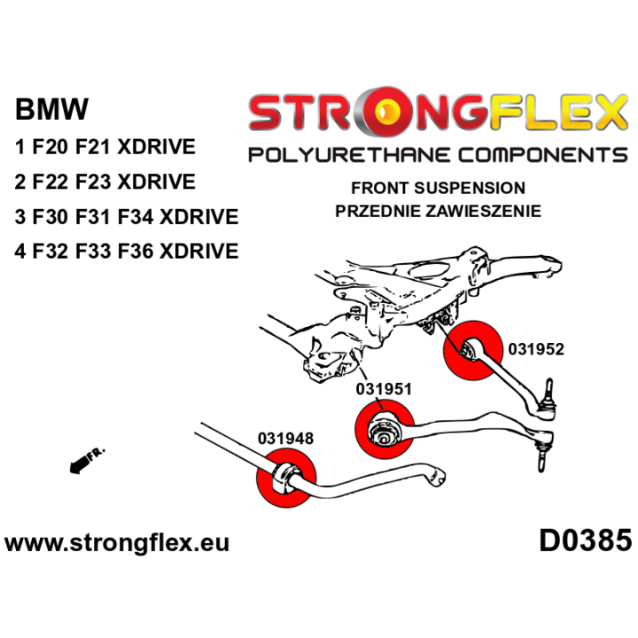 031948A: Tuleja stabilizatora przedniego SPORT Strongflex