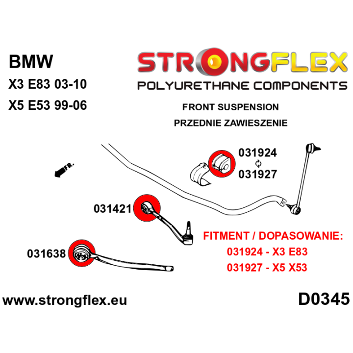 Strongflex 036247B: Zestaw zawieszenia