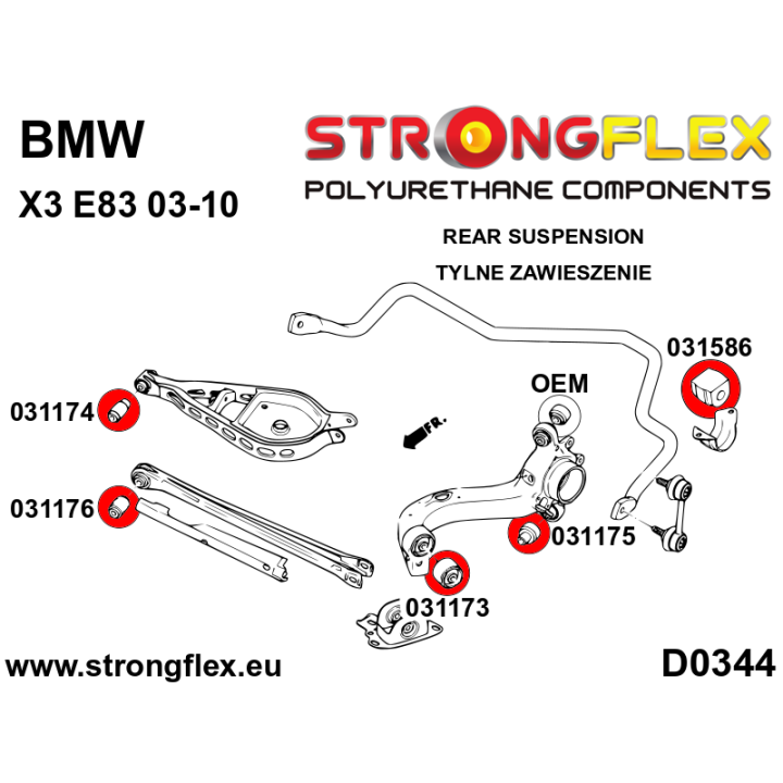 Strongflex 036246A: Zestaw zawieszenia SPORT