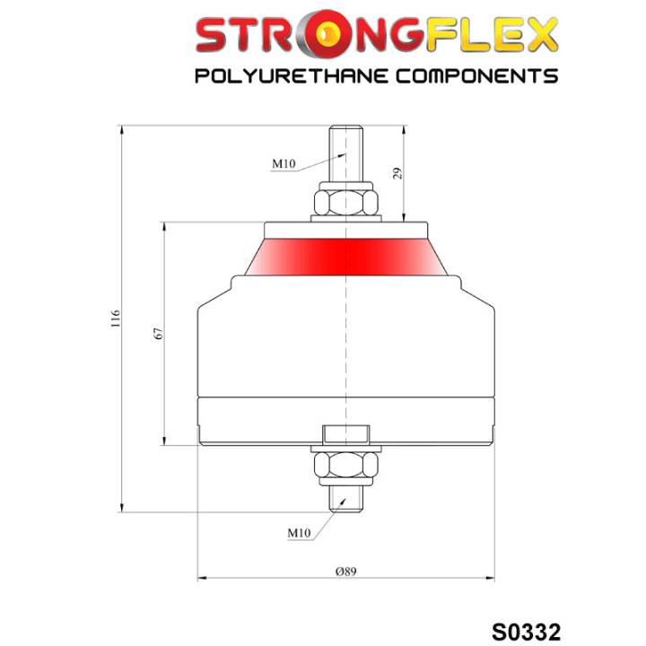 031760B: Poduszka silnika - swap Strongflex