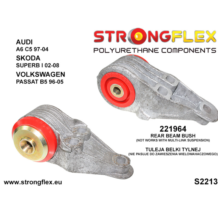 221964A: Tuleja belki tylnej SPORT Strongflex