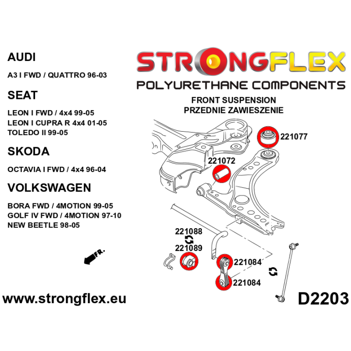Strongflex 226121B: Kompletny zestaw zawieszenia