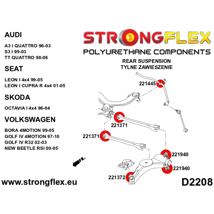 Strongflex 226121B: Kompletny zestaw zawieszenia