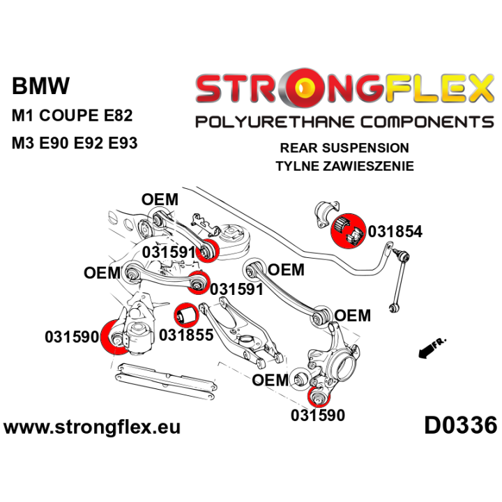 031854A: Tuleja stabilizatora tylnego SPORT Strongflex