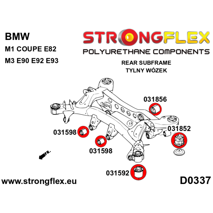 031856B: Tuleja tylnego dyferencjału - tylna Strongflex