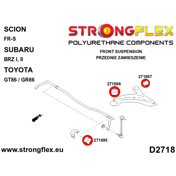 Strongflex 276192A: Zestaw zawieszenia przedniego SPORT