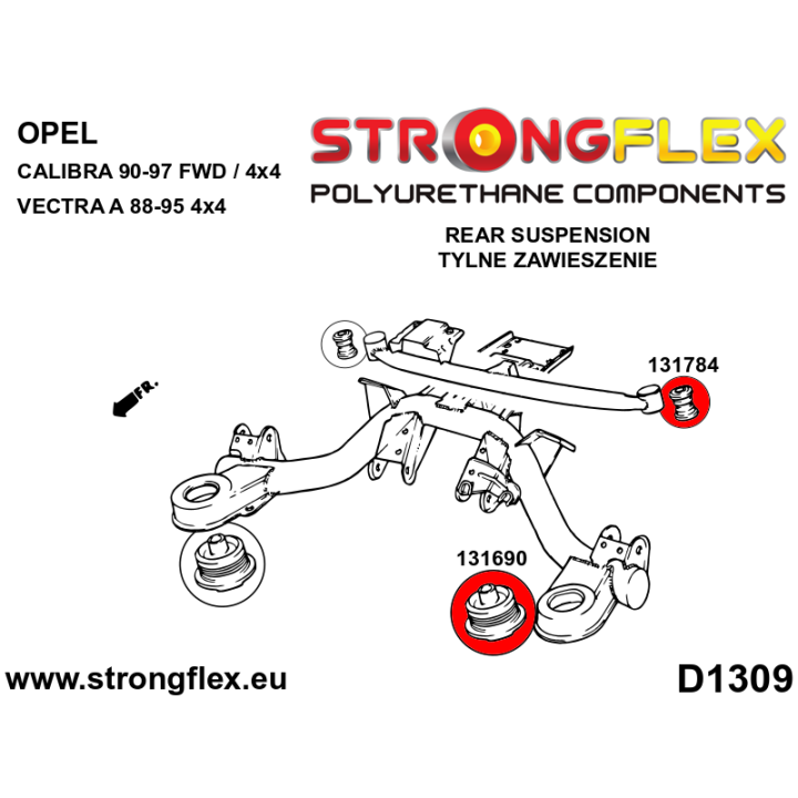 131690B: Tuleja belki tylnej Strongflex