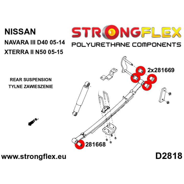 281669A: Tuleja wieszaka resora SPORT Strongflex