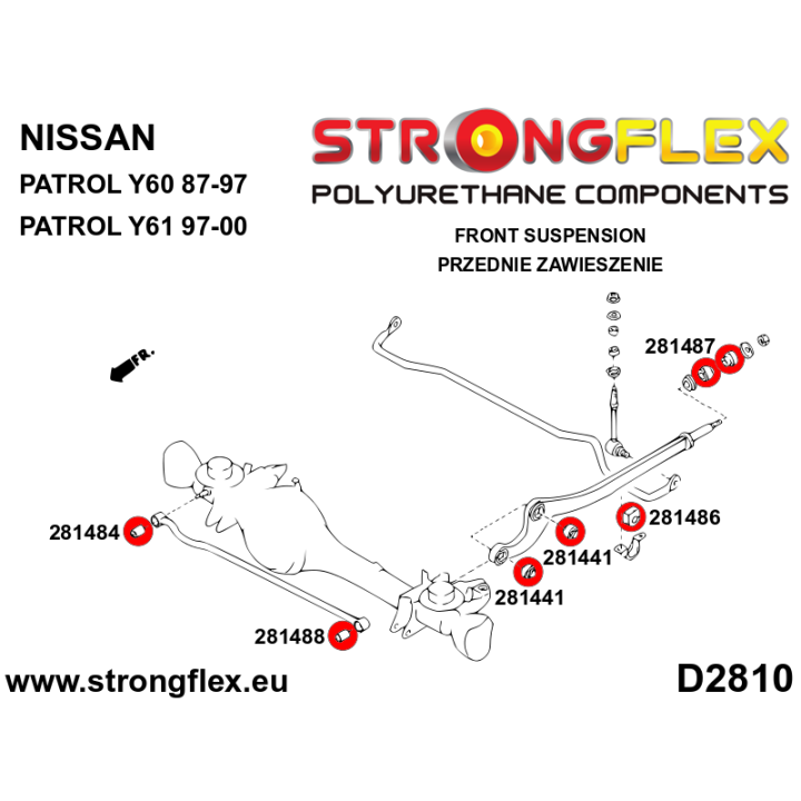 Strongflex 286131A: Zestaw zawieszenia przedniego SPORT