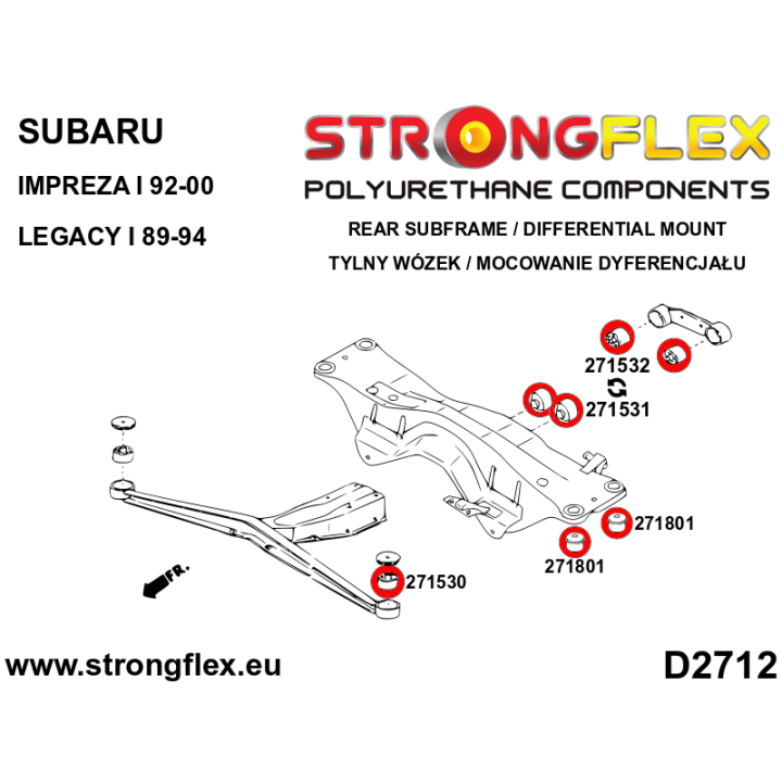 271530B: Tuleja tylnej belki Strongflex