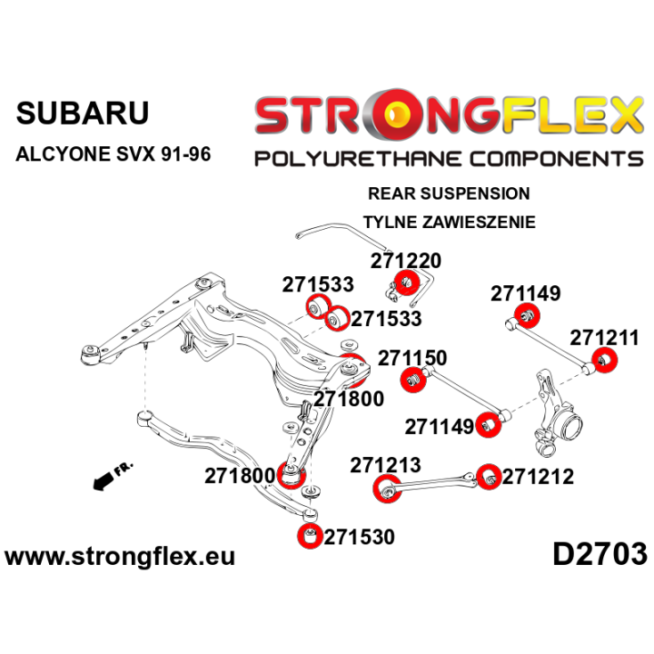 271530B: Tuleja tylnej belki Strongflex