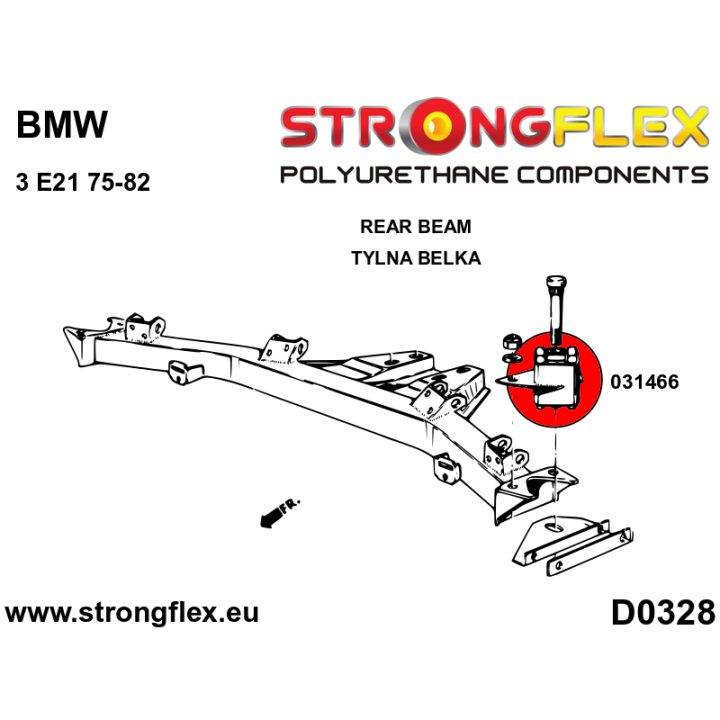 031466A: Tuleja belki tylnej SPORT Strongflex