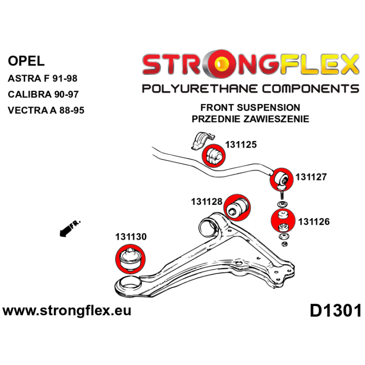131127A: Tuleja łącznika stabilizatora SPORT Strongflex