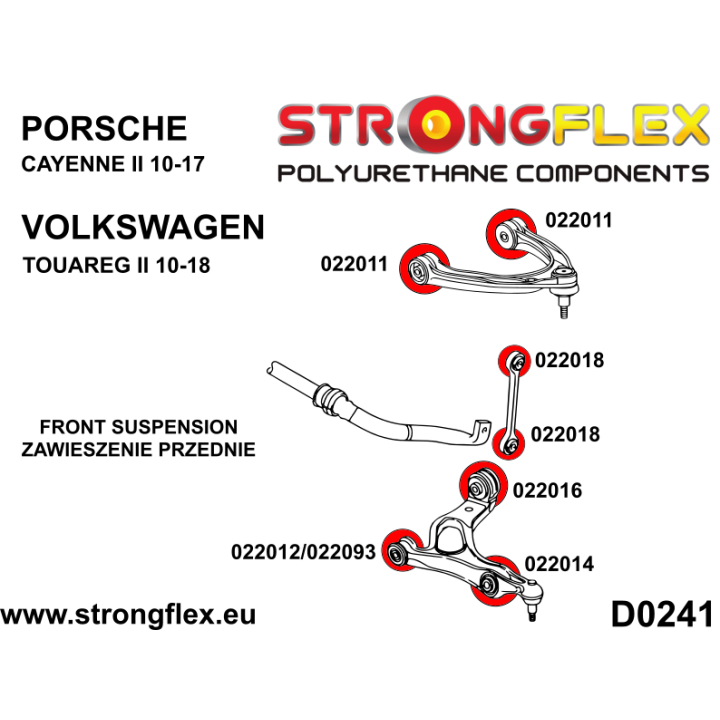 022093A: Tuleja wahacza SPORT Strongflex