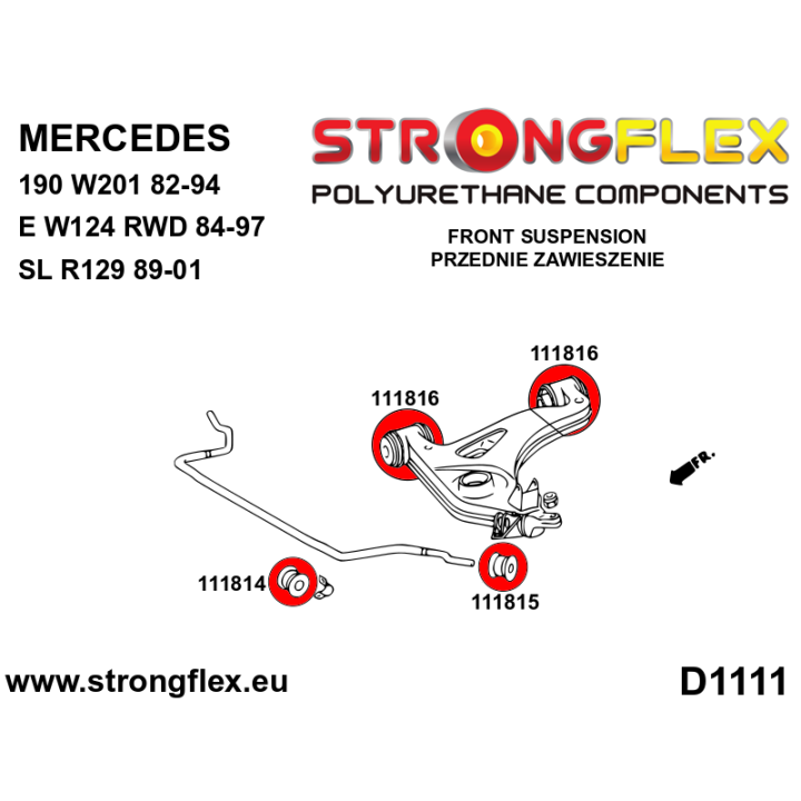 116313A: Kompletny zestaw zawieszenia SPORT Strongflex