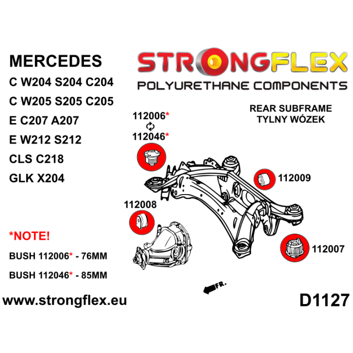 116314B: Kompletny zestaw zawieszenia Strongflex