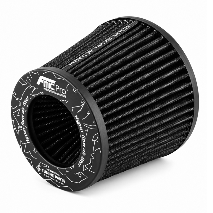 Stożkowy filtr powietrza FMIC.Pro dł. 125mm średnica montażowa 89mm Czarny