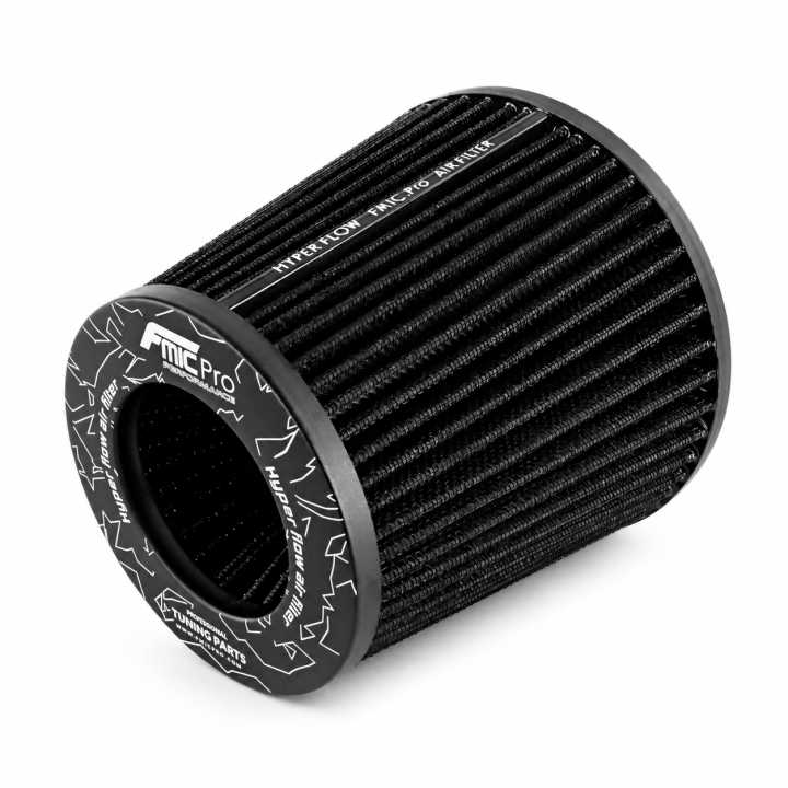 Stożkowy filtr powietrza FMIC.Pro dł. 150mm średnica montażowa 80mm Czarny