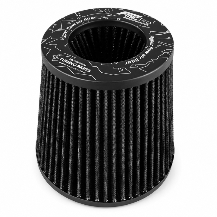 Stożkowy filtr powietrza FMIC.Pro dł. 150mm średnica montażowa 80mm Czarny