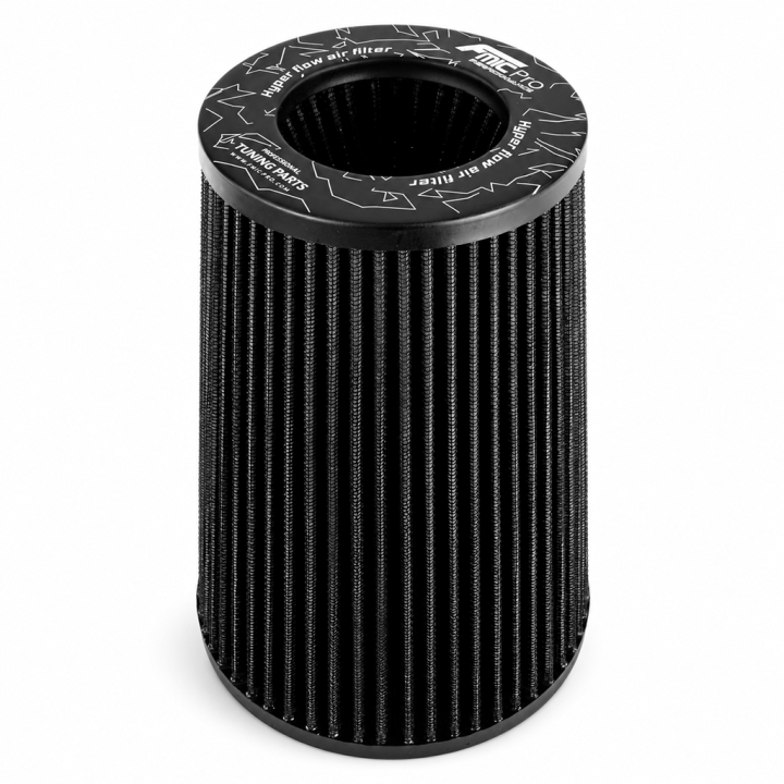 Stożkowy filtr powietrza FMIC.Pro dł. 225mm średnica montażowa 89mm Czarny