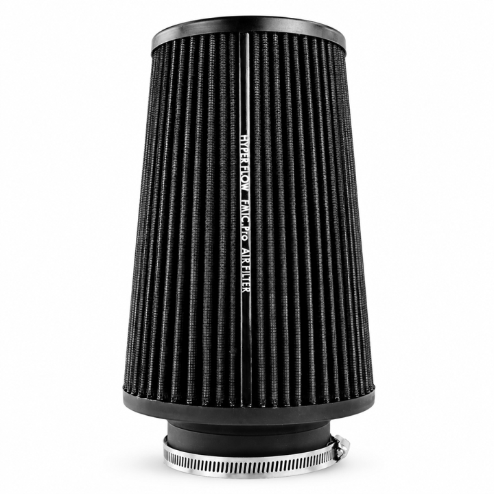 Stożkowy filtr powietrza FMIC.Pro dł. 225mm średnica montażowa 89mm Czarny