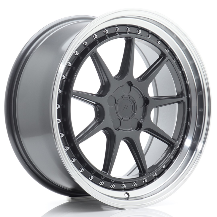 JR Wheels JR47 19x8,5 ET15-35 5H BLANK Hyper Gray w/ Machined Lip