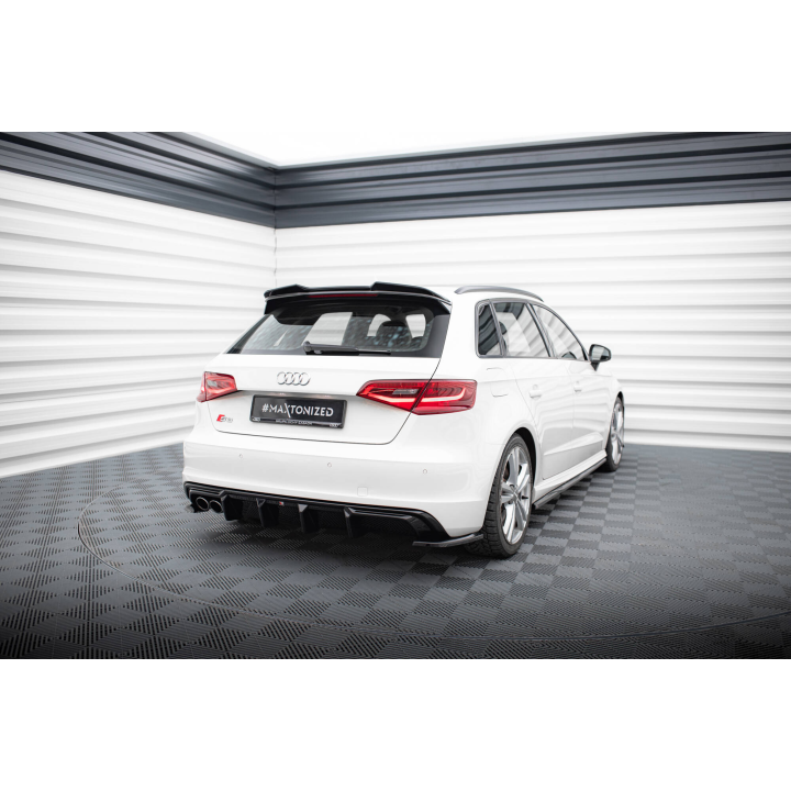 Dokładka Tylna Audi A3 S-Line Sportback 8V (Wersja z podwójnymi końcówkami wydechu z jednej strony)