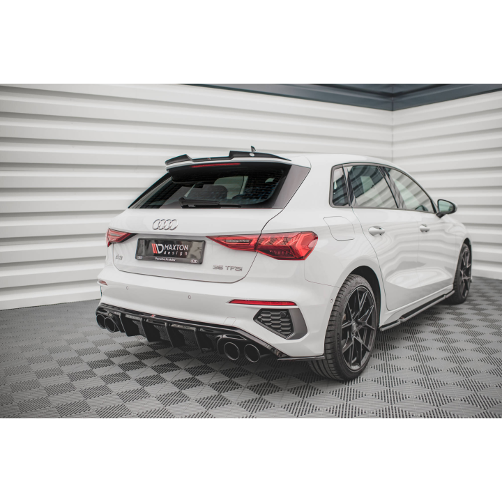 Dokładka Tylna + Atrapa Wydechu Audi A3 S-Line Sportback  8Y