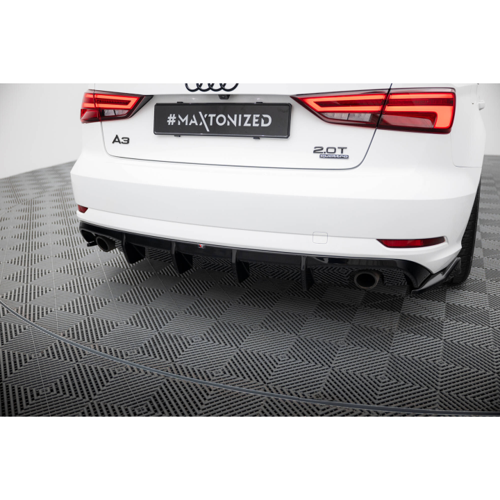 Dokładka Tylna Audi A3 Sedan 8V Facelift (Wersja z pojedynczymi końcówkami wydechu po obydwu stronach)
