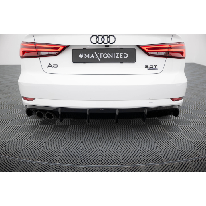 Dokładka Tylna Audi A3 Sedan 8V Facelift (Wersja z podwójną końcówką wydechu z jednej strony)