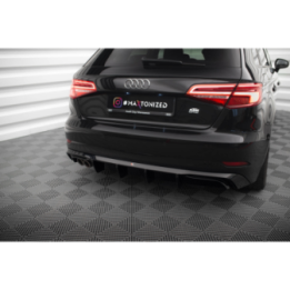 Dokładka Tylna Audi A3 Sportback 8V Facelift (Wersja z podwójnym wydechem z jednej strony)