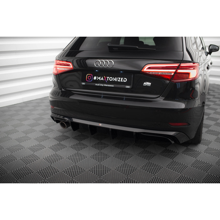 Dokładka Tylna Audi A3 Sportback 8V Facelift (Wersja z pojedynczym wydechem z jednej strony)