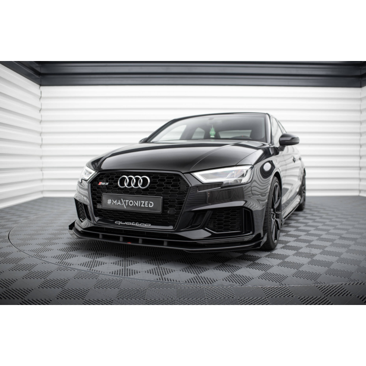 Splitter Przedni Street Pro V.1 + Flaps Audi RS3 Sedan 8V Facelift