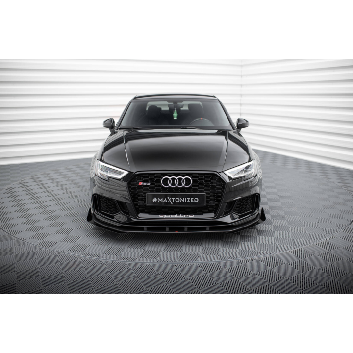 Splitter Przedni Street Pro V.1 + Flaps Audi RS3 Sedan 8V Facelift