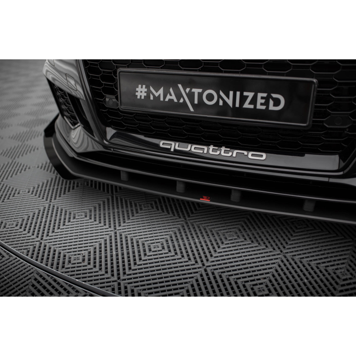 Splitter Przedni Street Pro V.1 + Flaps Audi RS3 Sedan 8V Facelift