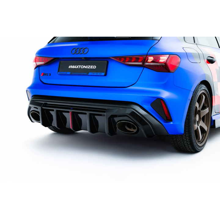 Dokładka Tylna Audi RS3 8Y Sportback 8Y Facelift (Wersja z oryginalnym odblaskiem)