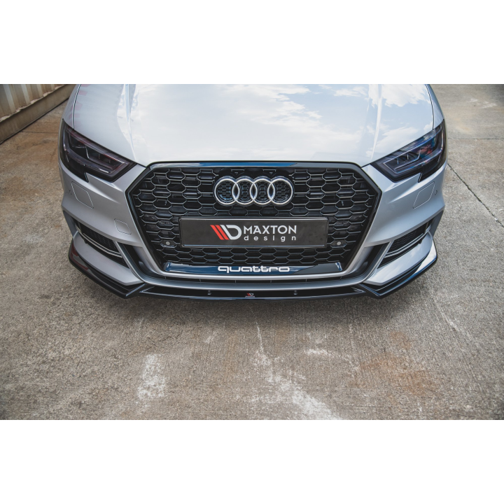 Splitter Przedni V.3 Audi S3 / A3 S-Line 8V FL Sedan