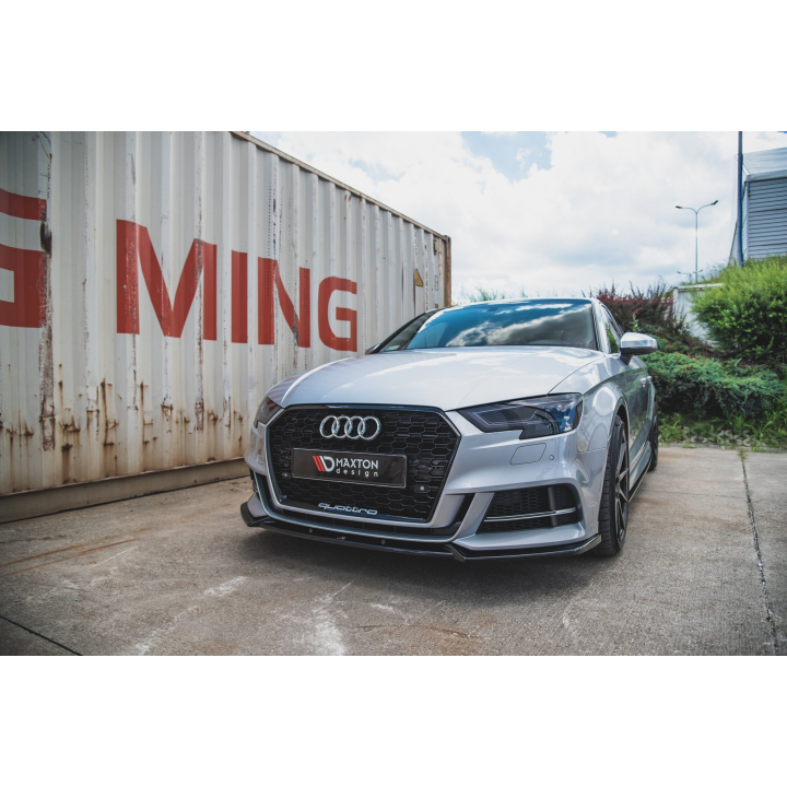 Splitter Przedni V.3 Audi S3 / A3 S-Line 8V FL Sedan