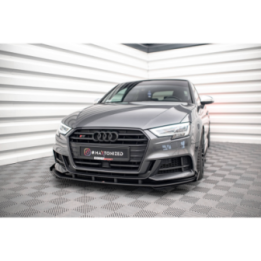 Splitter Przedni Street Pro V.1  + Flaps Audi S3 / A3 S-Line Sportback 8V Facelift