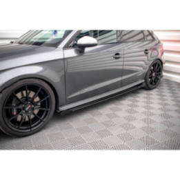 Dokładki progów Street Pro + Flaps Audi S3 / A3 S-Line Sportback 8V Facelift
