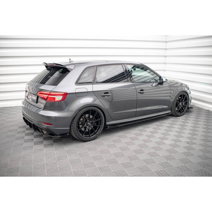 Dokładki progów Street Pro + Flaps Audi S3 / A3 S-Line Sportback 8V Facelift