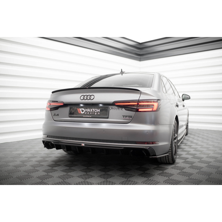 Dokładka Tylna V.1 Audi A4 S-line B9 (Wersja z pojedynczą końcówką wydechu z jednej strony)
