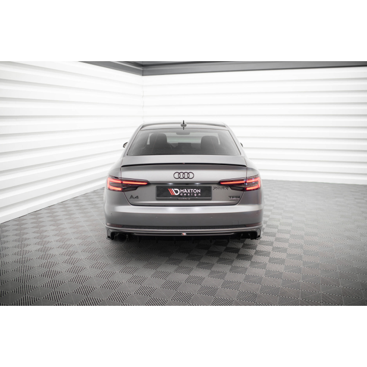 Dokładka Tylna V.1 Audi A4 S-line B9 (Wersja z pojedynczą końcówką wydechu z jednej strony)