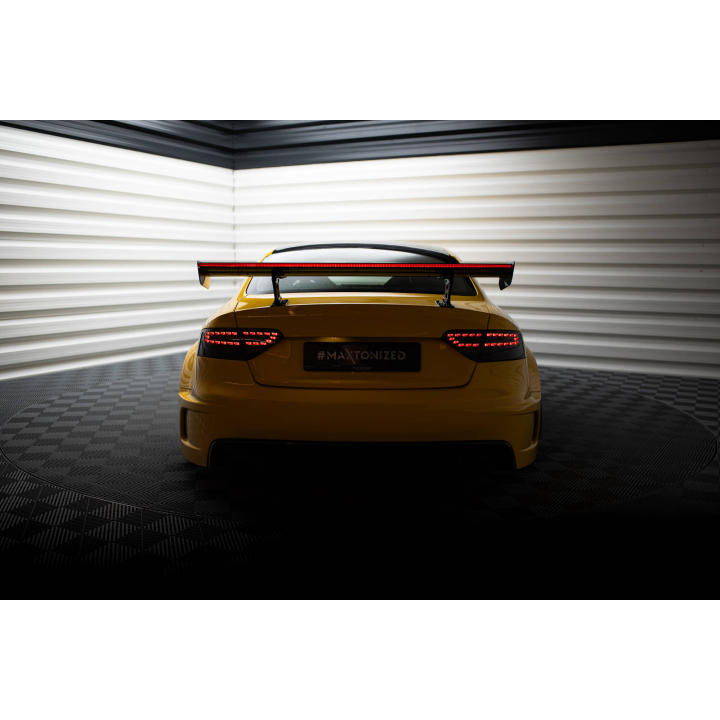 Karbonowy Spoiler Z Wewnętrznymi Wspornikami + LED Audi A5 Coupe 8T