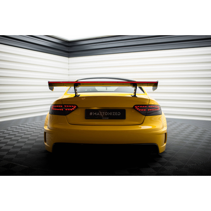 Karbonowy Spoiler Z Wewnętrznymi Wspornikami + LED Audi A5 Coupe 8T