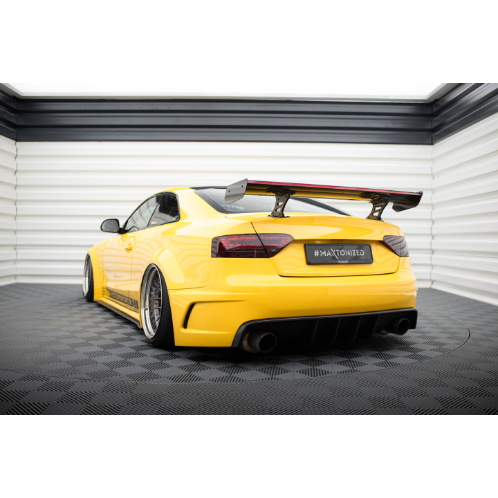 Karbonowy Spoiler Z Wewnętrznymi Wspornikami + LED Audi A5 Coupe 8T