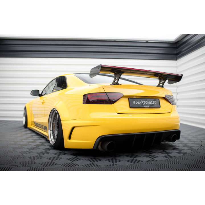 Karbonowy Spoiler Z Wewnętrznymi Wspornikami + LED Audi A5 Coupe 8T