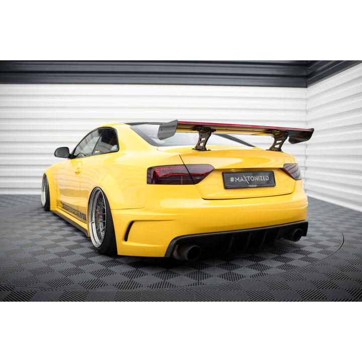 Karbonowy Spoiler Z Wewnętrznymi Wspornikami + LED Audi A5 Coupe 8T