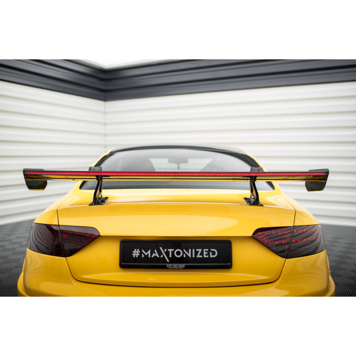 Karbonowy Spoiler Z Górnymi Mocowaniami + LED Audi A5 Coupe 8T